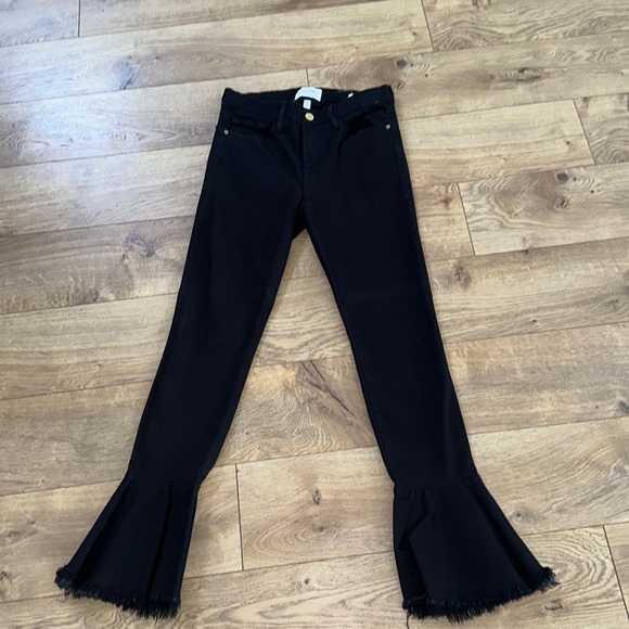 Frame Denim Le Skinny de Jeanne with Bell Bottom “bottoms” - Picture 2 of 6